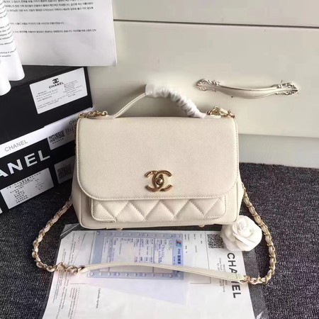 Replica Chanel Classic Top Flap Bag Original Cannage Pattern A96587 White HY24320VA65