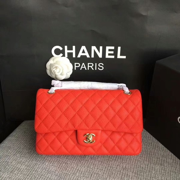 Replica Chanel Flap Shoulder Bags Original Deerskin Leather CF1112 Red HY17472it96