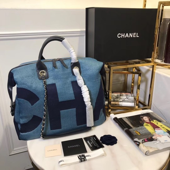 Replica Chanel large shopping bag C3403 blue HY24438Vi77