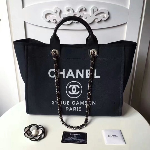 Replica Chanel Medium Original Canvas Leather Tote Shopping Bag 66941K HY3988ui32