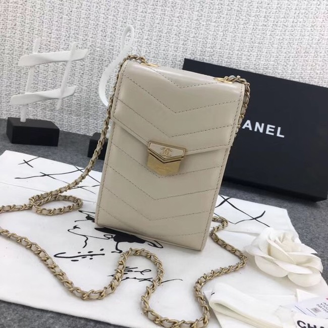 Replica Chanel Original Clutch with Chain A81226 Calfskin & Gold-Tone Metal A81226 off-white HY12824Jw87