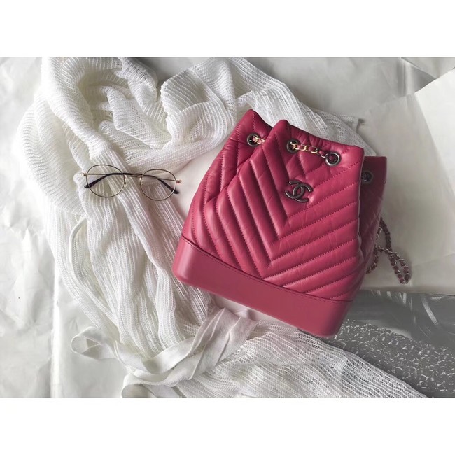 Replica CHANEL Original Gabrielle Small Backpack A94485 rose HY13201sA83