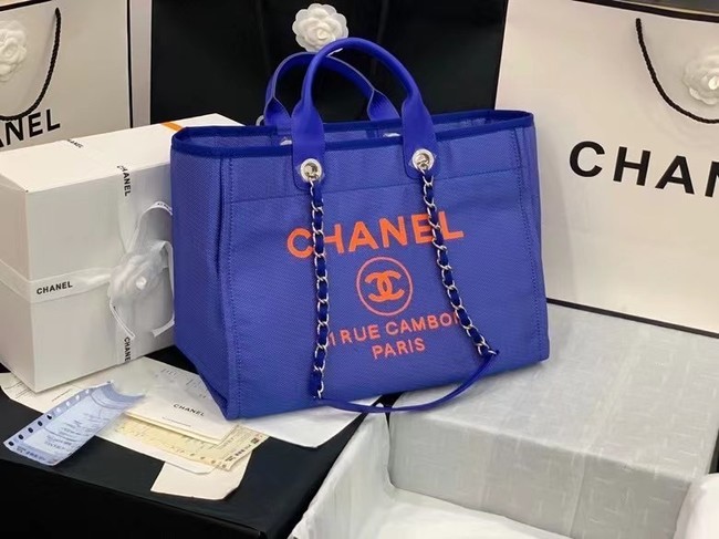 Replica Chanel Original large shopping bag 66941 blue HY13393ij65