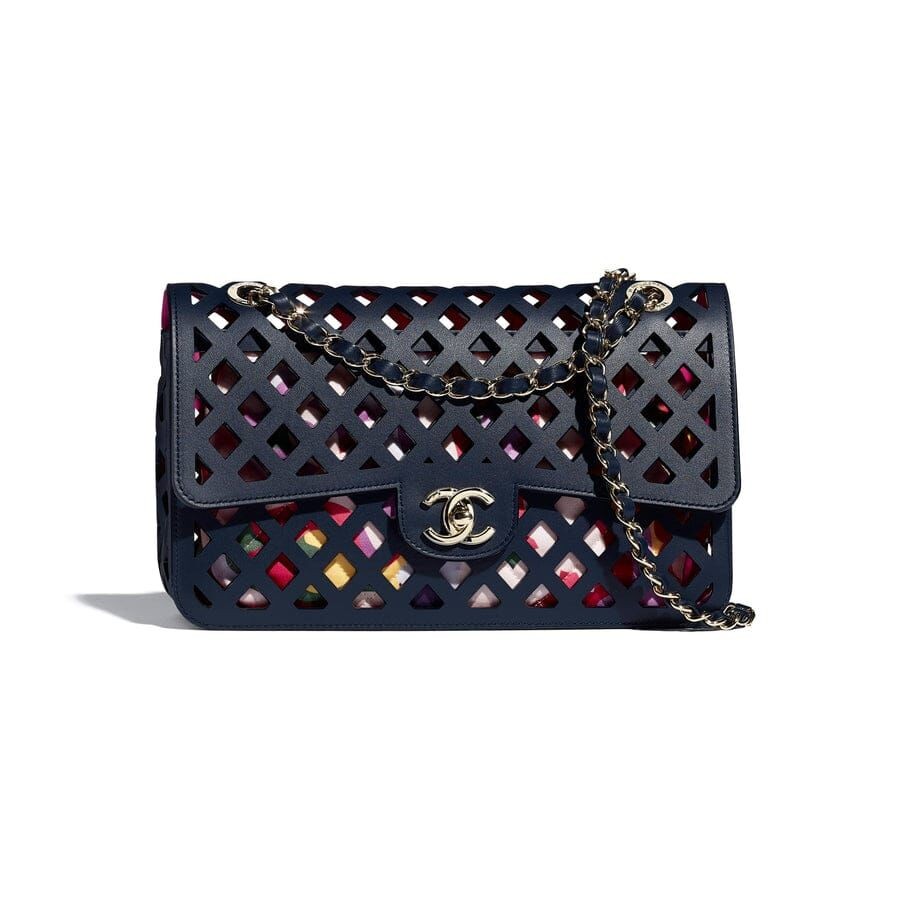 Replica Chanel Original Leather Hollow Bag 1112 Black HY22572Xe44