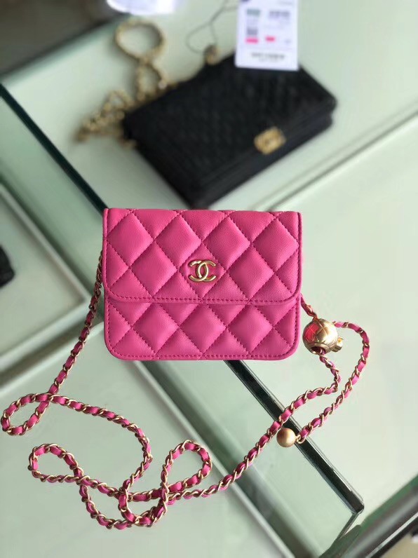 Replica Chanel Original Small classic Sheepskin Shoulder Bag AP0146 rose HY2808ij65