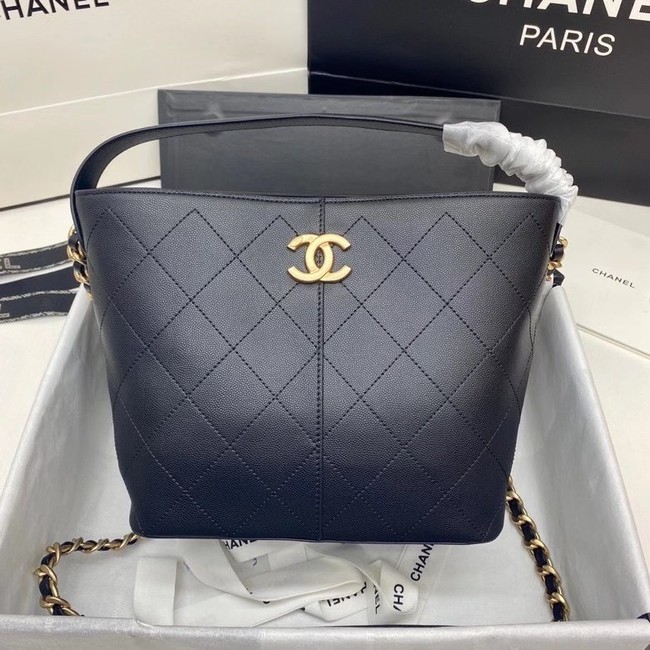 Replica Chanel small shopping bag AS2286 black HY6147Xe44