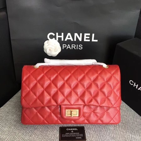 Replica Cheap Chanel Flap Shoulder Bag Red Original Calfskin Leather 277 Gold HY3832Mq48