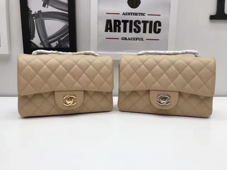 Replica Cheap Chanel mini Classic Flap Bag Original Cannage Pattern A1116 Apricot HY2737Mq48