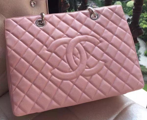 Replica Cheap Chanel Shopper Bag Original Calfskin Leather A95021 Pink HY7776QC68