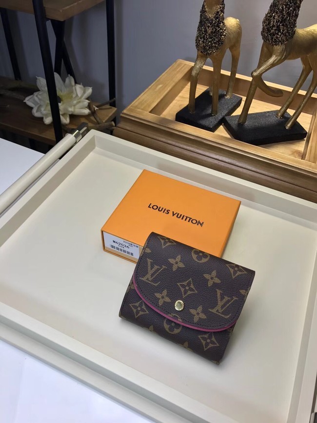 Replica Cheap Louis Vuitton Original Monogram Canvas ARIANE WALLET M62036 fuchsia HY23471QC68
