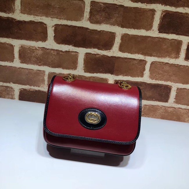 Replica Gucci GG Original Leather Shoulder Bag 576423 Red HY24516sA83