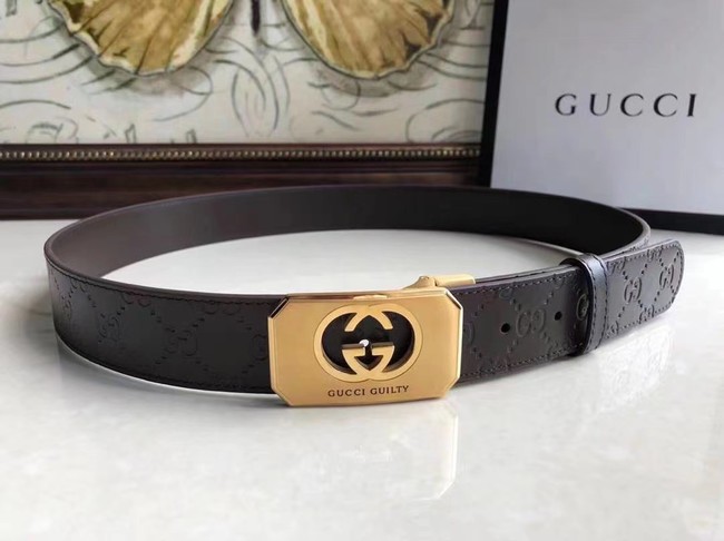 Replica Gucci Original Calf Leather 35MM 3306-6 HY9163BJ25