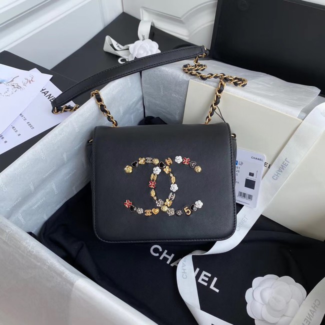 Replica High Quality Chanel Original Lather Flap Bag AS3699 black HY14656Jh90