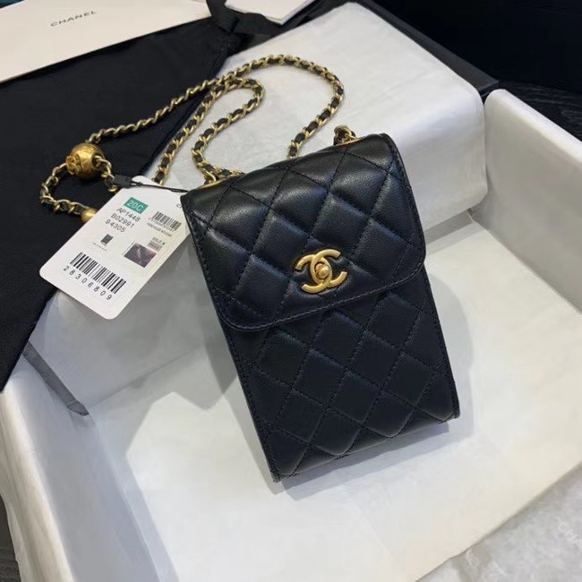 Replica High Quality Chanel Original Small classic Sheepskin Shoulder Bag AP1448 black HY14291Jh90