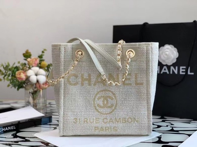 Replica High Quality Chanel small Shopping bag A66940 white HY4436Jh90