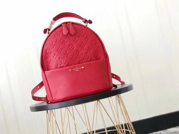 Replica Louis Vuitton Monogram Empreinte SORBONNE BACKPACK M44019 Red HY23982nB47
