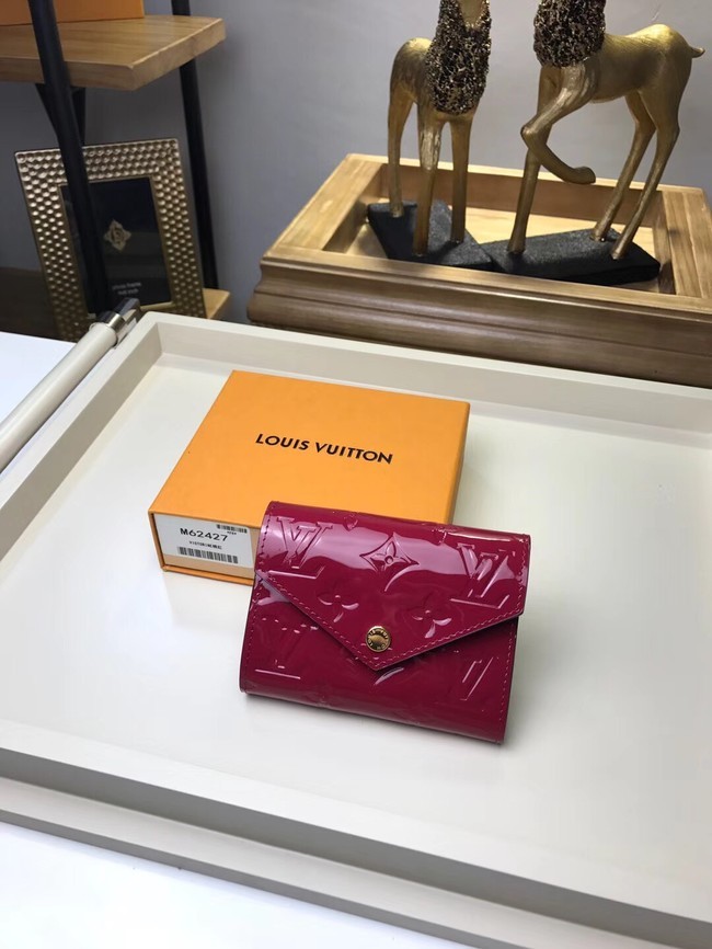 Replica Louis Vuitton Monogram Vernis VICTORINE WALLET M62427 fuchsia HY25555CQ60