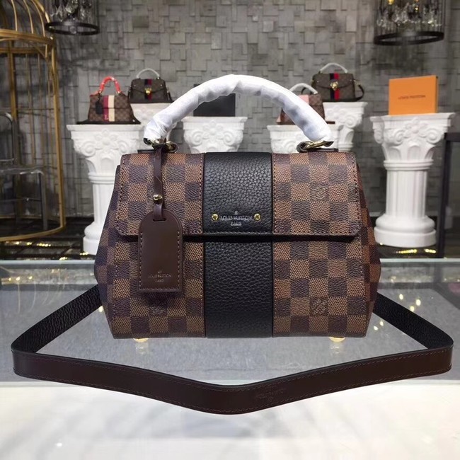 Replica Louis Vuitton Original Damier Ebene Canvas BOND STREET BB M41071 black HY12265rH96