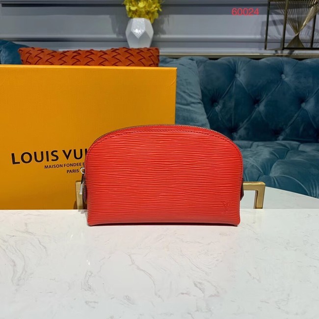 Replica Louis vuitton original Epi Leather COSMETIC POUCH PM M52030 Coquelicot HY2932YP94