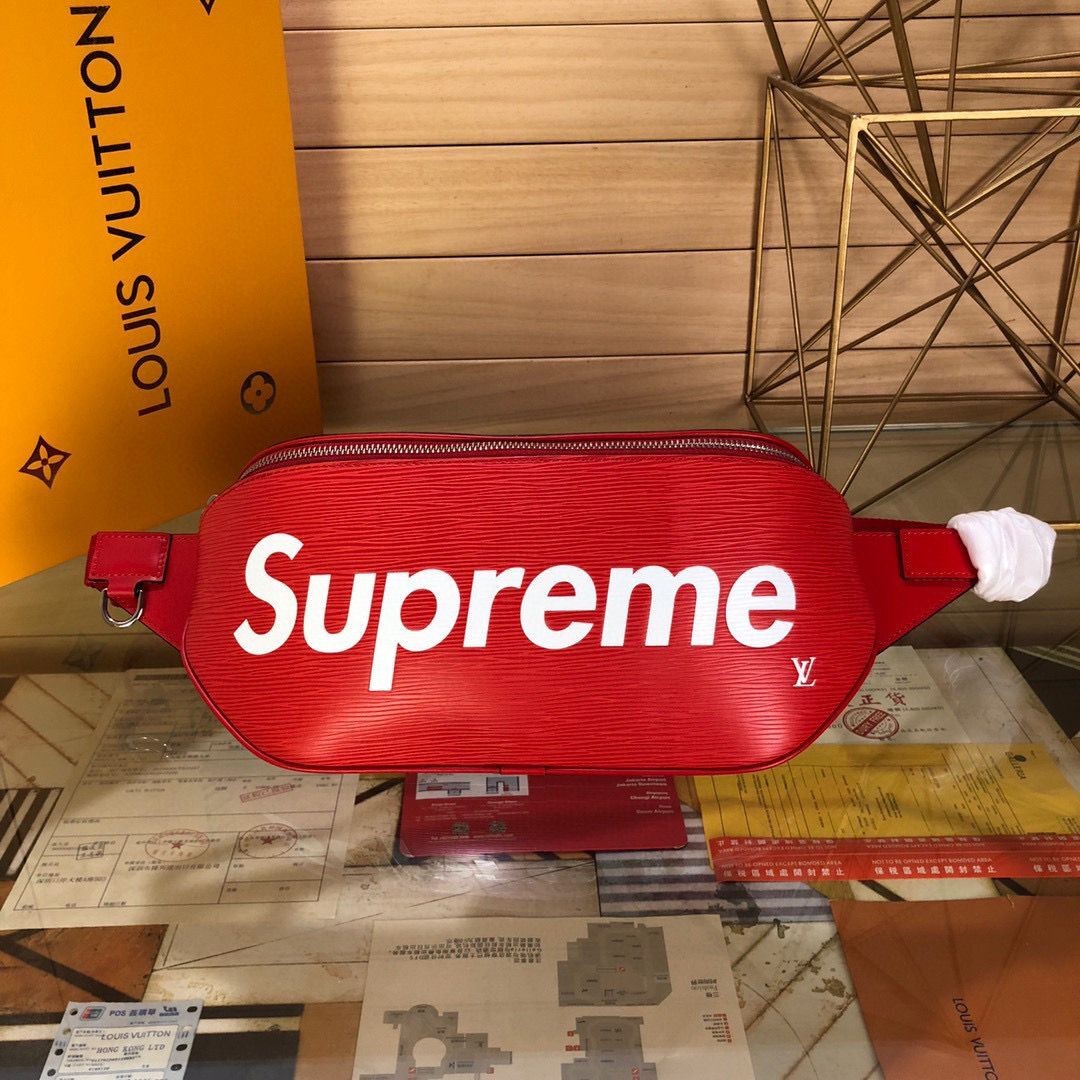 Replica Louis Vuitton Original EPI Leather Supreme Belt Bag M41810 Red HY5245aG44