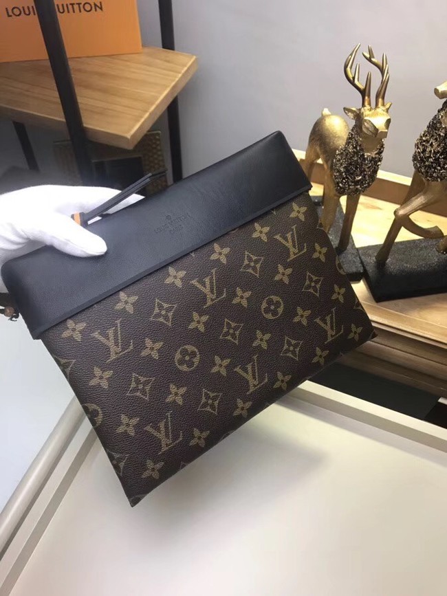 Replica Louis vuitton original POCHETTE TUILERIES M64035 Black HY12876Kg43