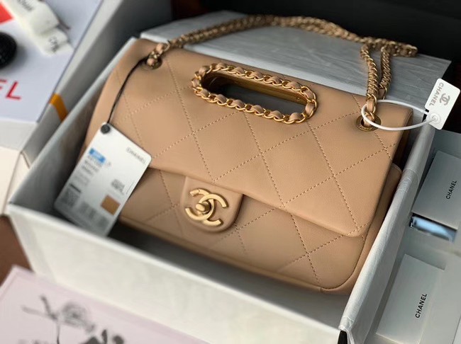 Replica Top Chanel Flap Bag Original Sheepskin Leather AS1466 apricot HY2134Vx24