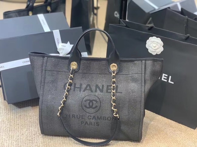 Replica Top Chanel Shopping bag A66941 dark blue HY3594Vx24