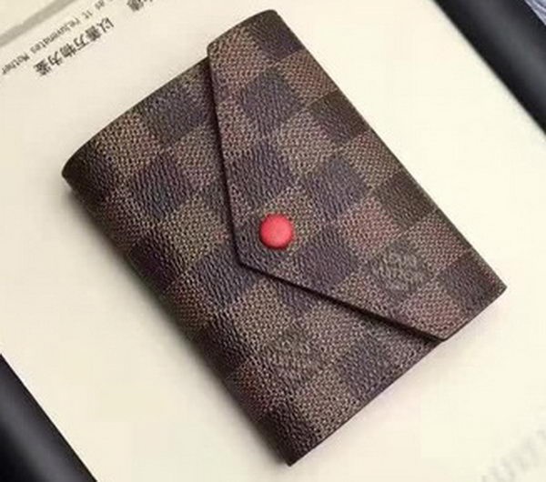 Replica Top Louis Vuitton Damier Ebene Canvas VICTORINE WALLET N41659 HY16995ll80