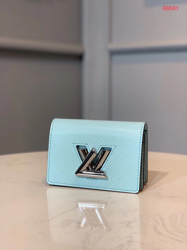 Replica Top Louis vuitton original TWIST MULTICARTES card holder M68681 sky blue HY1404Vx24