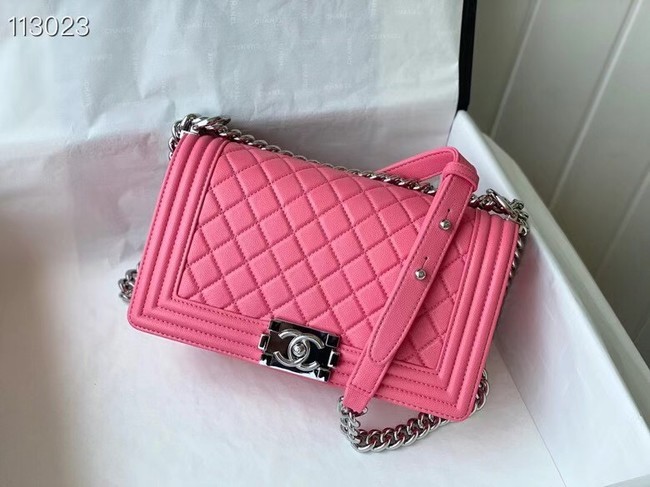 Top Chanel Boy Flap Original Caviar Leather Shoulder Bag A67086 rose HY15027lE56