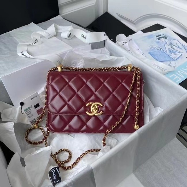 Top Chanel Flap Shoulder Bag Original leather AS2649 Wine HY7691yq38