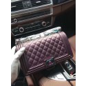 2017 Chanel Leboy Original Deerskin Leather 67087 Purple HY16276mm78