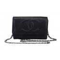 AAA 1:1 Chanel Cannage Pattern Leather Flap Shoulder Bag A8892 Black HY18287yF79
