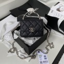 AAA 1:1 Chanel Grained Calfskin CLUTCH WITH CHAIN AP2758 black HY26007vi59