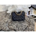 AAA 1:1 Chanel Lambskin flap bag AS1514 black HY19017yF79