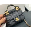 AAA 1:1 CHANEL Top Handle Micro Mini Wallet On Chain AP2271 Black HY7392vi59