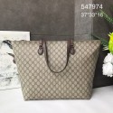 AAA 1:1 Gucci GG Supreme canvas medium tote bag 547974 brown HY5567vi59