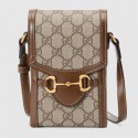 AAA 1:1 Gucci Horsebit 1955 mini bag 625615 brown HY25222yF79