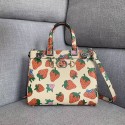 AAA 1:1 Gucci Zumi Strawberry print small top handle bag 569712 HY12082yF79
