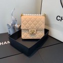 AAA Replica Chanel Flap Shoulder Bag Sheepskin Leather 77398 apricot HY12927cf50