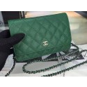 AAA Replica Chanel mini Flap Bag Cannage Pattern A8373 Green HY10400Oy84