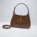 AAA Replica Gucci Jackie 1961 small hobo bag 636709 brown HY24270Oy84