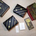 AAA Replica Gucci Leather card case with Double G stripe 548071 black HY11860Oy84