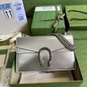 AAA Replica Guccy Dionysus medium shoulder bag 400249 Silver HY12708VB75