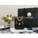 AAAAA Imitation Chanel FLAP BAG Aged Calfskin & Gold-Tone Metal AS2695 Black HY21472Sy67