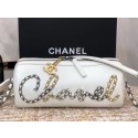 AAAAA Imitation Chanel Original Sheepskin Leather Bowling Bag AS1779 white HY7602Sy67