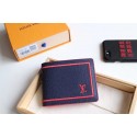 AAAAA Imitation Louis Vuitton MULTIPLE WALLET M60895 blue HY24161oT91