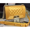 AAAAA Knockoff Boy Chanel mini Flap Shoulder Bag Original Leather A5707 Gold HY23890Pg26
