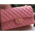 AAAAA Knockoff Chanel 2.55 Series Flap Bag Pink Original Leather A01112 Gold HY16955Pg26