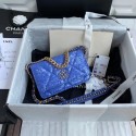 Best 1:1 Chanel 19 Chain Wallet WOC AP0957 blue HY19910OR71